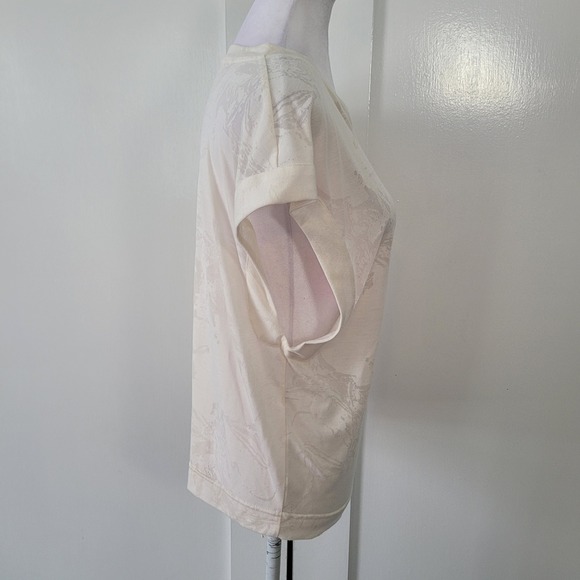 VARLEY Womens XSmall Cream Marbled Pattern Sleeveless Top - Picture 3 of 9